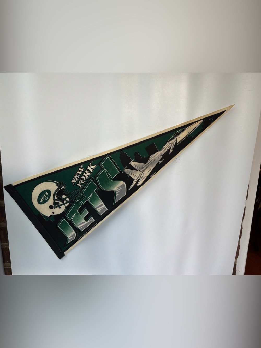 Vintage 1998 NFL New York Jets Felt Pennant Bar/Man Cave